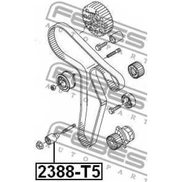 Паразитный / ведущий ролик зубчатого ремня FEBEST 2388-T5-1