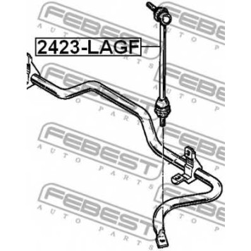 Тяга / стойка стабилизатора FEBEST 2423-LAGF-1