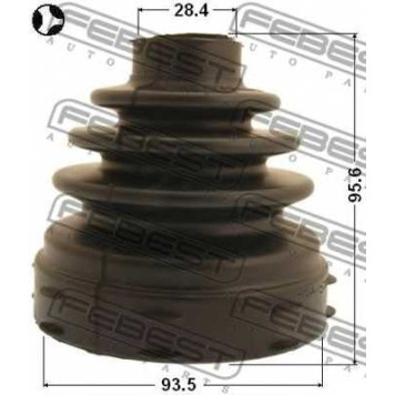 Пыльник приводного вала FEBEST 2515-BOX3T-1