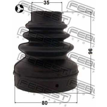 Пыльник приводного вала FEBEST 2515-C4T-1