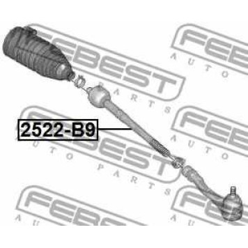 Осевой шарнир рулевой тяги FEBEST 2522-B9-1