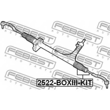 Осевой шарнир рулевой тяги FEBEST 2522-BOXIII-KIT-1