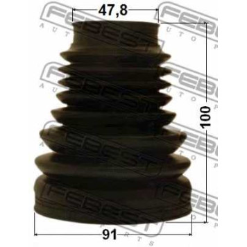 Пыльник приводного вала FEBEST 2715P-XC-1
