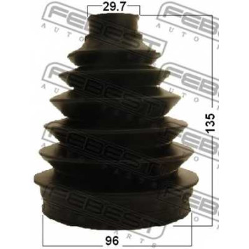 Пыльник приводного вала FEBEST 2717P-V70F-1