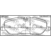 Колодки тормозные дисковые передний <b>FEBEST 2901-DIIIF</b>