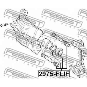 Ремкомплект тормозного суппорта FEBEST 2975-FLIF-1