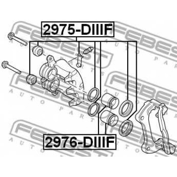 Поршень корпуса скобы тормоза FEBEST 2976-DIIIF-1