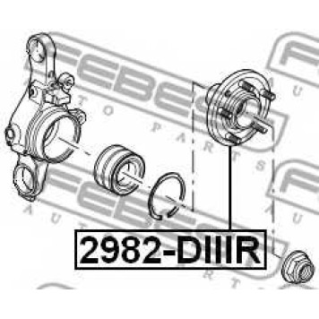 Ступица колеса FEBEST 2982-DIIIR-1