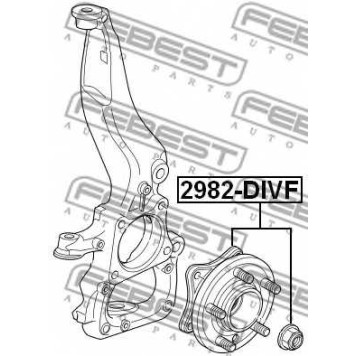 Ступица колеса FEBEST 2982-DIVF-1