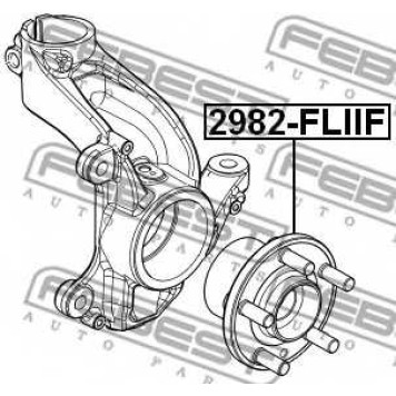 Ступица колеса FEBEST 2982-FLIIF-1