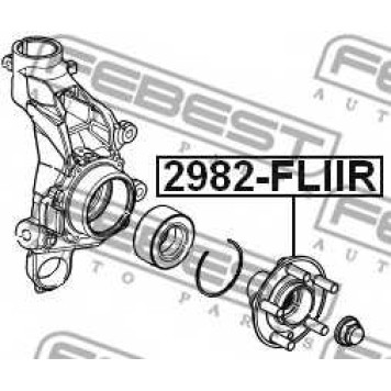 Ступица колеса FEBEST 2982-FLIIR-1