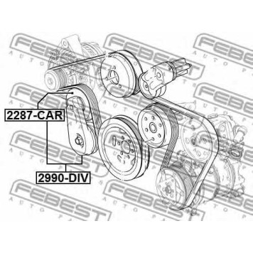 Натяжитель ремня FEBEST 2990-DIV-1