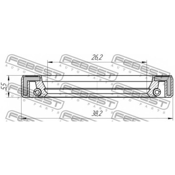 Ремкомплект, рулевой механизм FEBEST 95FAY-28380606X-1