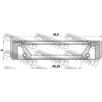 Сальник распредвала FEBEST 95GBY-50650808R-1