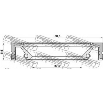 Сальник ступицы колеса FEBEST 95GFZ-39500808X-1