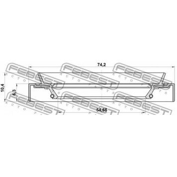 Сальник ступицы колеса FEBEST 95HDS-56740610X-1