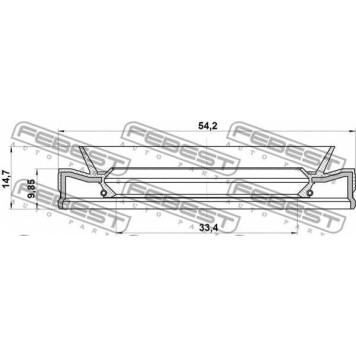 Уплотнительное кольцо приводного вала FEBEST 95HEY-35541015U-1