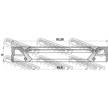 Уплотнительное кольцо приводного вала FEBEST 95IEY-67830808C-1