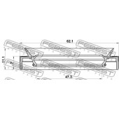 Сальник ступицы колеса FEBEST 95MES-49620711X