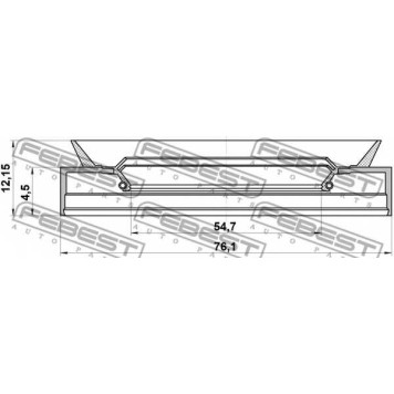 Сальник ступицы колеса FEBEST 95PDS-56760412X-1