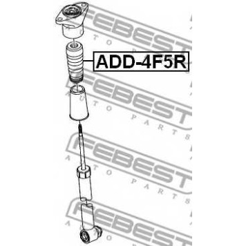 Амортизатор задний для AUDI A4(8EC,8ED,B7), A6(4F2,4F5,C6) <b>FEBEST ADD-4F5R</b>-1