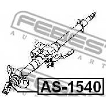 Шарнир, вал сошки рулевого управления FEBEST AS-1540-1