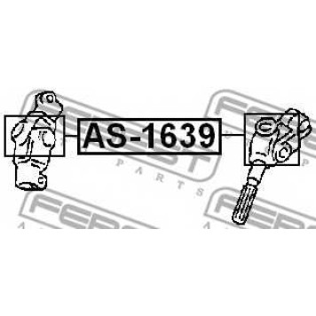 Шарнир, вал сошки рулевого управления FEBEST AS-1639-1