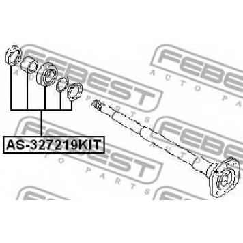 Подшипник приводного вала FEBEST AS-327219KIT-1