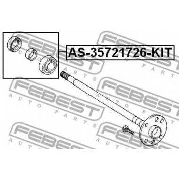 Подшипник приводного вала FEBEST AS-35721726-KIT-1