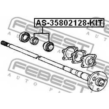 Подшипник приводного вала FEBEST AS-35802128-KIT-1