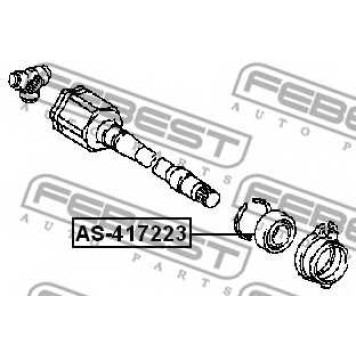 Подшипник приводного вала FEBEST AS-417223-1