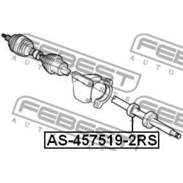 Подшипник приводного вала FEBEST AS-457519-2RS-1