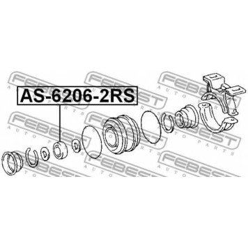 Подшипник FEBEST AS-6206-2RS-1