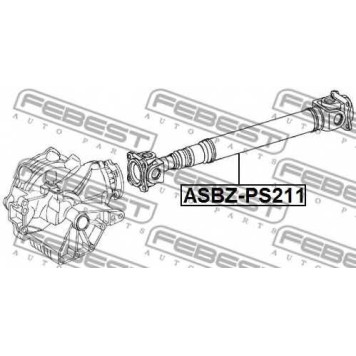 Карданный вал, главная передача FEBEST ASBZ-PS211-1