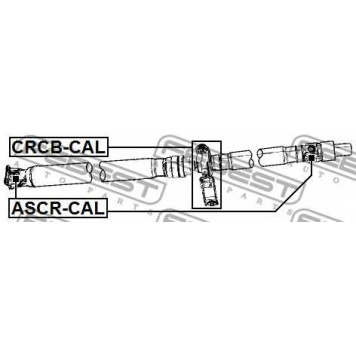 Шарнир продольного вала FEBEST ASCR-CAL-1