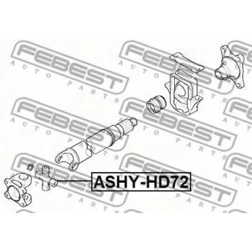 Шарнир продольного вала FEBEST ASHY-HD72-1