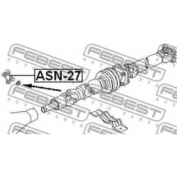 Шарнир продольного вала FEBEST ASN-27-1