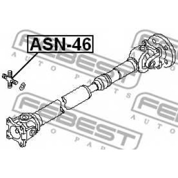 Шарнир продольного вала FEBEST ASN-46-1