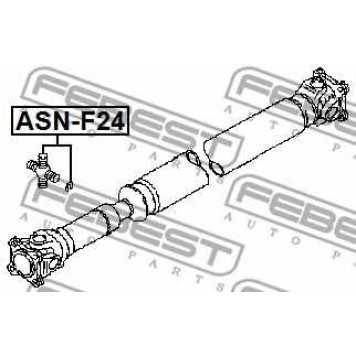 Шарнир продольного вала FEBEST ASN-F24-1