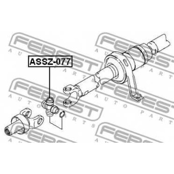 Шарнир продольного вала FEBEST ASSZ-077-1