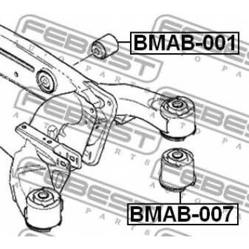 Втулка балки моста FEBEST BMAB-001-1