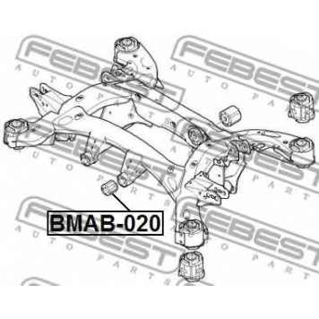 Втулка балки моста FEBEST BMAB-020-1