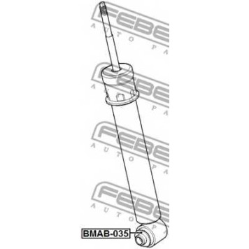 Втулка, амортизатор FEBEST BMAB-035-1