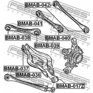 Подвеска рычага независимой подвески колеса FEBEST BMAB-041-1