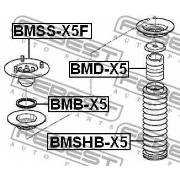 Подшипник опоры стойки амортизатора FEBEST BMB-X5-1