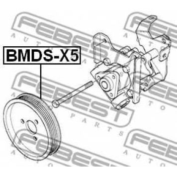 Ременный шкив, насос гидроусилителя FEBEST BMDS-X5-1