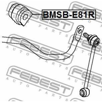 Опора стабилизатора FEBEST BMSB-E81R-1