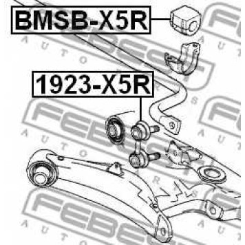 Опора стабилизатора FEBEST BMSB-X5R-1