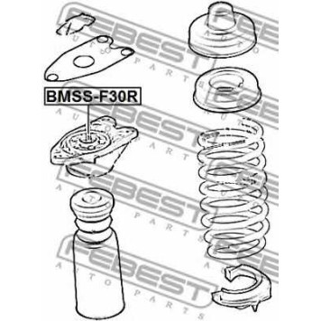 Подвеска амортизатора FEBEST BMSS-F30R