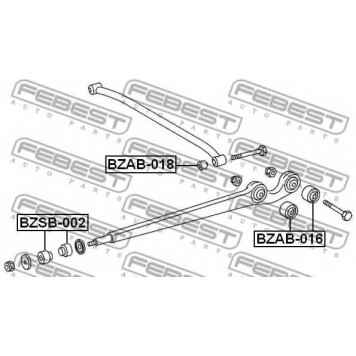 Подвеска рычага независимой подвески колеса FEBEST BZAB-016-1